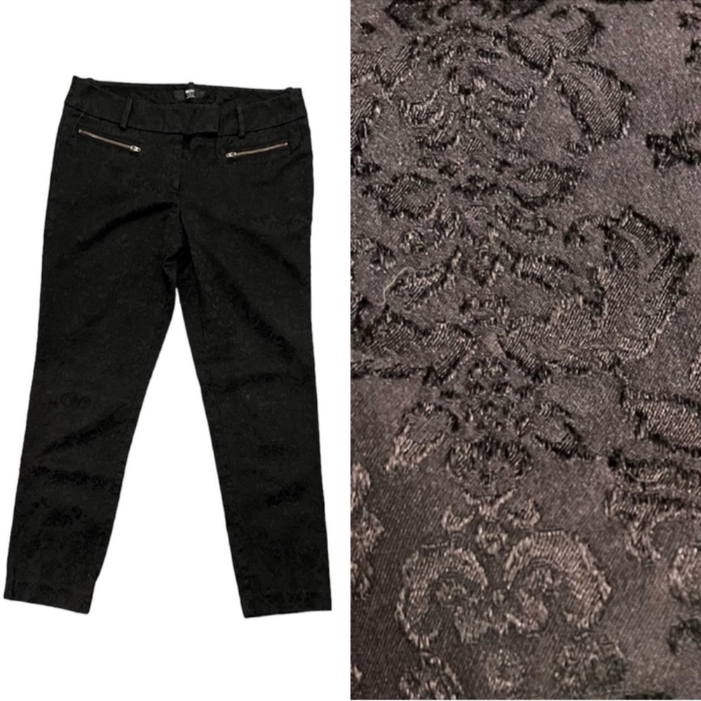 🌻5 for $25🌻 Mossimo Black Damask Zipper Ankle Pants